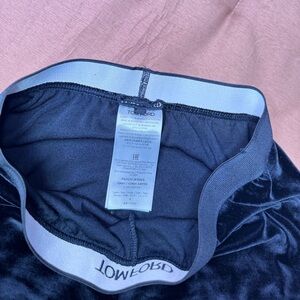Tom Ford Kids Black Velvet Bottoms
